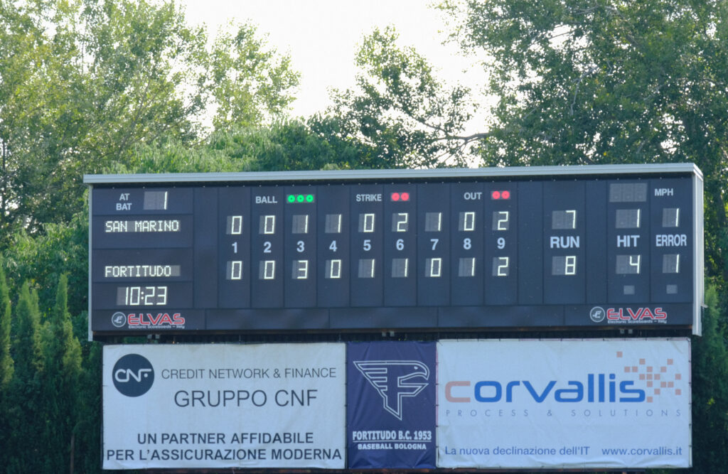 New ADV803 scoreboard in Bologna