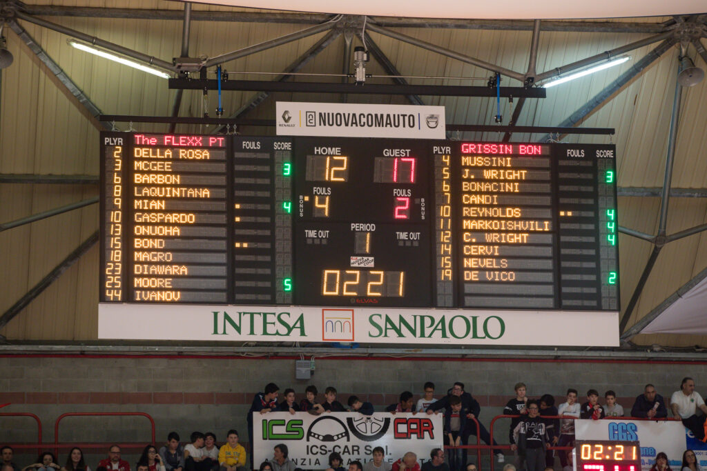 New scoreboards for Pistoia’s PalaCarrara